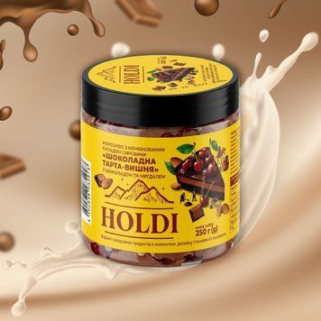 Мороз ШОКОЛАДНА ТАРТА-ВИШНЯ з шоколадом та мигдалем 250г HOLDI 2/10174 фото