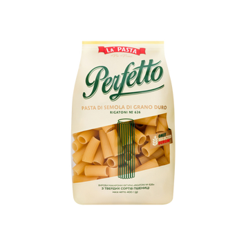 Макарони Рігатоні Perfetto п/е 400г La Pasta 9/37405 фото