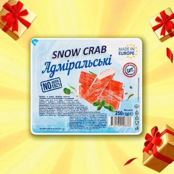 Крабові палички &laquo;Адміральські&raquo; &laquo;Сніговий краб&raquo; VICI, 250 г 3/5358 фото