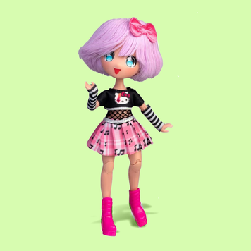 Лялька Тедді Рок Hello Kitty HKTF0100 4SF Manga Dolls 36/152776 фото
