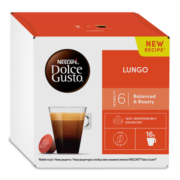 Кава мелена Кафе Лунго к/у 89,6г Dolce Gusto Nescafe 7/11154 фото