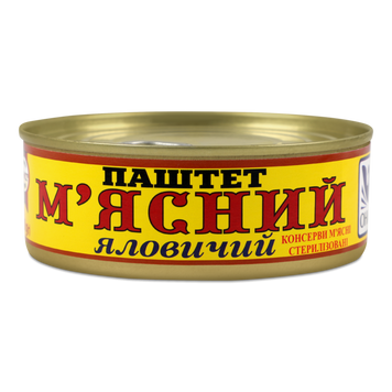 Паштет М'ясний яловичий з/б 240г ОНИСС 9/7520 фото