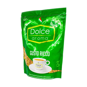 Кава розчинна Gusto Ricco 120 г Dolce Aroma 7/11838 фото