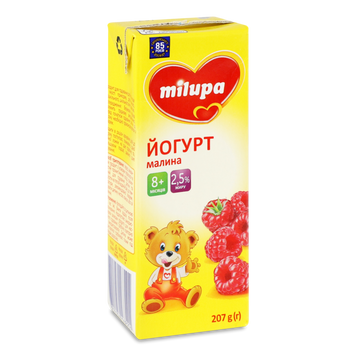 Біфідойогурт Milupa для малят Малина т/с 207г 2/6736 фото