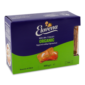 Хлібці злакові органічні к/у 100г Elovena 9/26726 фото