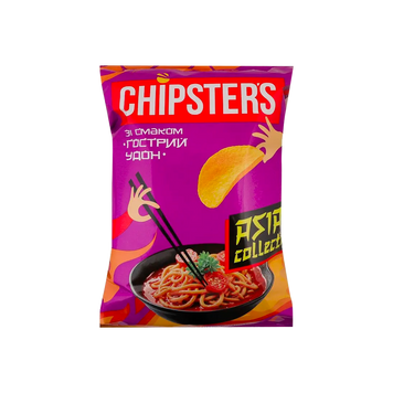 Чипси картопляні гострий удон м/у 100г Chipster's 9/41159 фото