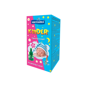 Рідина від комарів без запаху 45ночей 30мл KINDER Некусайка 07/21779 фото