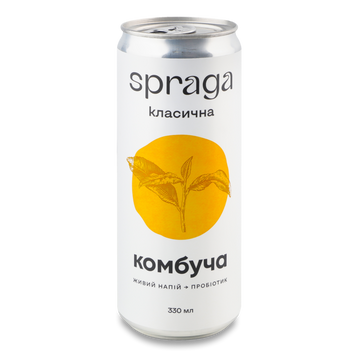 Напій б/алк Комбуча Класична з/б 0,33л SPRAGA 9/28319 фото