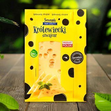 Сир &laquo;Кролевецький Швейцар&raquo; 45% нарізка 135 г Serenada 8/10179 фото