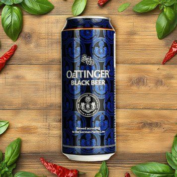 Пиво Oettinger Black Beer темне 0,5 л 4/23632 фото