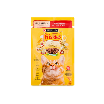 Корм для котів яловичина у соусі 85г Friskies Nestle 39/4459 фото