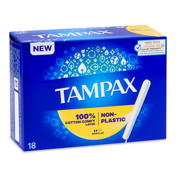 Тампони гігієн Compak Regular 18шт TAMPAX 07/26505 фото