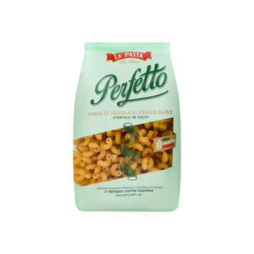 Макарони Ріжки Perfetto п/е 400г La Pasta 9/37407 фото