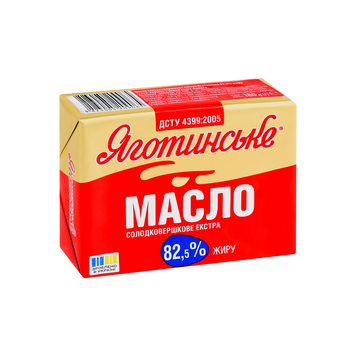 Масло Екстра 82.5% ф 180г ТМ Яготинське 2/3938 фото
