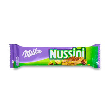 Шоколадний батончик молочний Нуссіні фундук 31г Milka Kraft 1/18463 фото