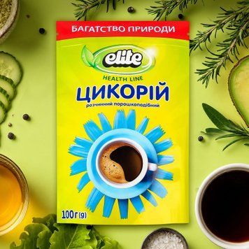 Цикорій Натуральний м/у 100г Elite Health Line 7/6106 фото