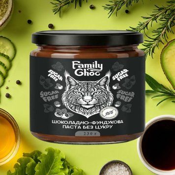 Паста шоколадна/фундукова б/цук 230г Family Choc 9/29128 фото
