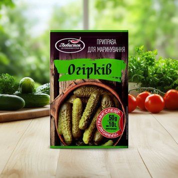 Приправа для маринування огірків, 50 г, ТМ &laquo;Любисток&raquo; 9/13235 фото
