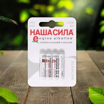 Батарейки Наша сила Pro LR03 AAA 4 шт 05/27846 фото