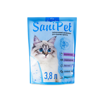 Наповнювач для котів силікагелевий 3,8л Sani Pet 39/3657 фото