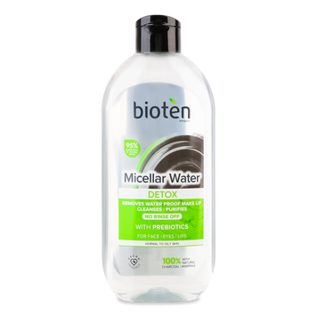 Міцелярна вода для зняття макіяжу Detox 400 мл Bioten 08/38017 фото