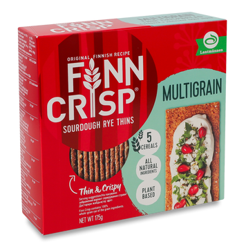 Хлібці багатозерн ц/з Multigrain к/у 175г Finn Crisp 9/0158 фото