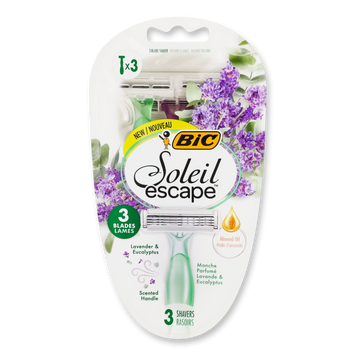 Станок д/гоління жін Soleil escape 3шт BiC 08/37804 фото