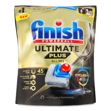 З-б миюч д/посуду у ПММ 45 таб FINISH Ultimate Plus All in 07/26757 фото