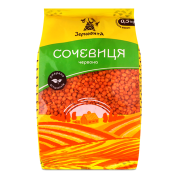Сочевиця червона она 500г Зерновита 9/38661 фото
