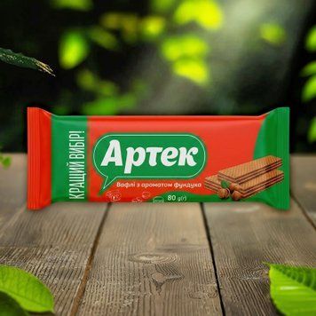 Вафлі &laquo;Артек&raquo; з фундуком 80 г Кращий Вибір 1/20699 фото