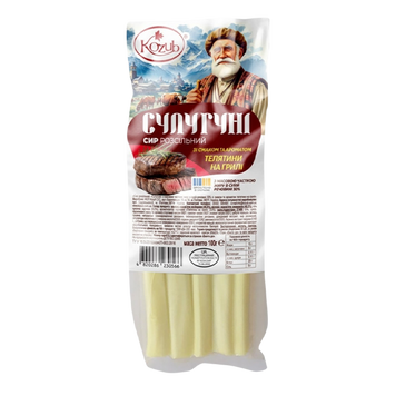 Сир Сулугуні &laquo;соломкою&raquo; 30%&nbsp;телятина, 100 г &mdash; Козуб Продукт, Україна 2/7881 фото