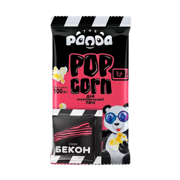 Попкорн для мікрохвильової печі &laquo;Бекон&raquo; 100 г Panda 9/30060 фото