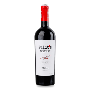 Вино Pilot&rsquo;s Wines Мерло червоне сухе 0,75л 4/24226 фото