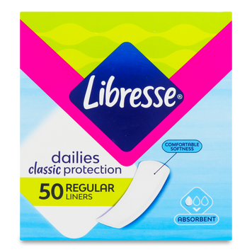 Прокладки щоденні Classic Pantyliners 50шт Libresse 06/0101 фото