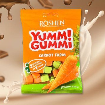 Цук-ки Yummi Gummi Carrot Farm желейні м/у 70г Рошен 1/15716 фото