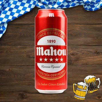 Пиво Mahou 5 Estrellas Especial світле 0,5 л 4/24435 фото