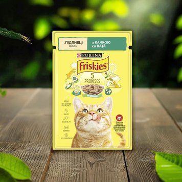 Корм для котів качка у підливці 85г Friskies Nestle 39/4462 фото