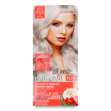Маска тонуюча №211 попелясто-платиновий TON oil mask Рябина Acme Color 07/25870 фото