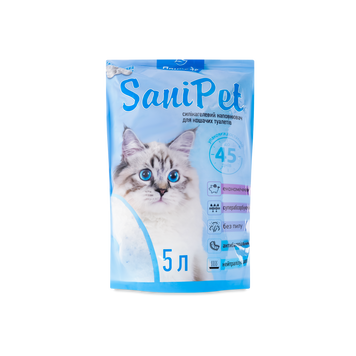 Наповнювач для котів силікагелевий 5л Sani Pet 39/3658 фото