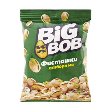 Фісташки смажені сололоні м/у 90г Big Bob 1/13354 фото