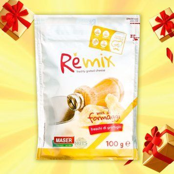 Сир &laquo;Grana Padano Grattugiato&raquo; тертий мікс 32% 100 г Maser Formaggi 2/6809 фото