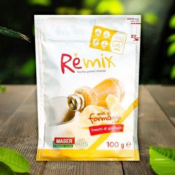 Сир Грана Падана Гратуджіато 32% тертий мікс 100г в/п Maser Formaggi Італія 2/6809 фото