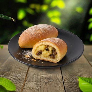 Пиріжок дріжжовий з картоплею та грибами 50г 02/0249 фото