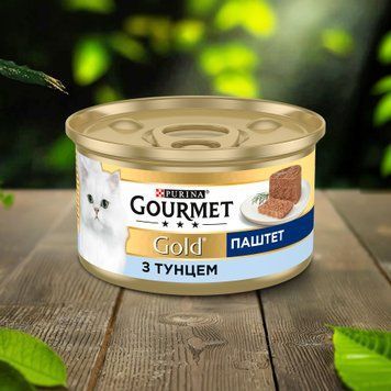 Корм для котів паштет з тунецем з/б 85г Gourmet Gold 2/4396 фото