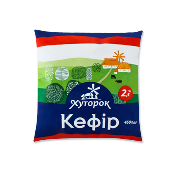 Кефір &laquo;Хуторок&raquo; 2,5% 450 г Зміїв 2/3957 фото