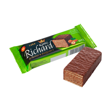 Торт шоколадно-вафельний &laquo;KING RICHARD&raquo; мигдаль та фундук 57 г ХБФ 1/14972 фото