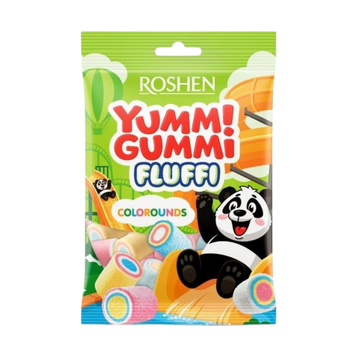 Зефір Маршмелоу Yummi Gummi Fluffi Colorounds м/у 65г Рошен 1/15810 фото