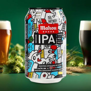Пиво Mahou Session IPA світле 0,33 л 4/24437 фото