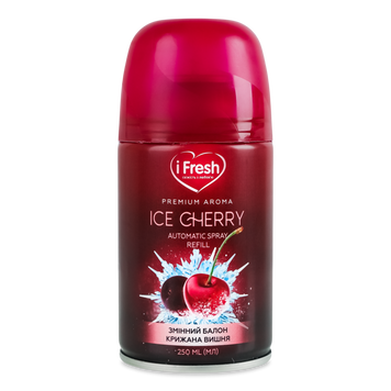 Освіжувач повітря автом змін/б Premium aroma ice сherry 250мл іFresh 07/26511 фото