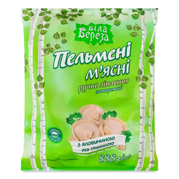 Пельмени свинина-говядина 888 г біла Береза 3/6685 фото